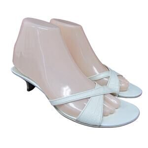 Cole Haan women's size 6.5 M Sandals leather white slides shoes